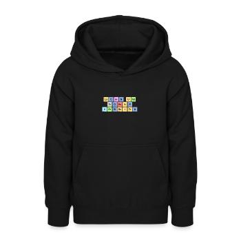 Lachen und Frohsinn verbreiten - Chemische Element - Teenager Hoodie - Schwarz - Vorne - AI Model Teenager Male light (155cm)