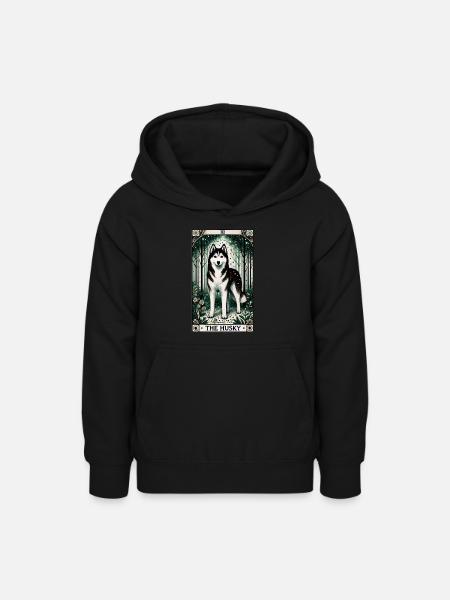Der Husky - Teenager Hoodie - Schwarz