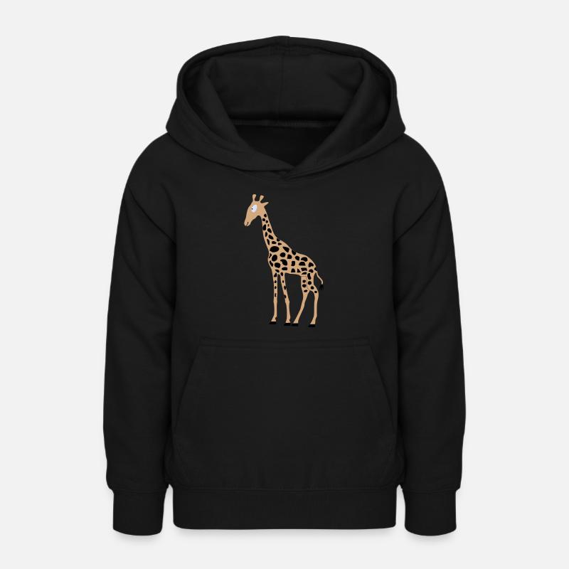 Giraffa - Sweat à capuche Ado - noir