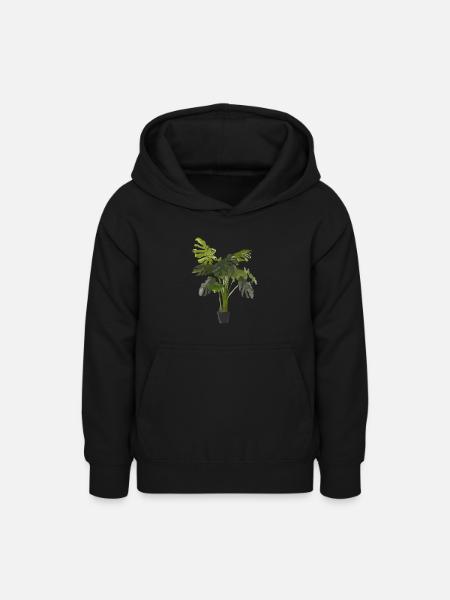Zimmerpflanze - Teenager Hoodie - Schwarz
