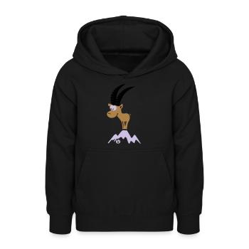 Capricorn - Capricorn (c) - Sweat à capuche Ado - noir - Devant - AI Model Teenager Male light (155cm)