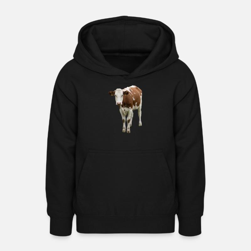 Vache - Sweat à capuche Ado - noir