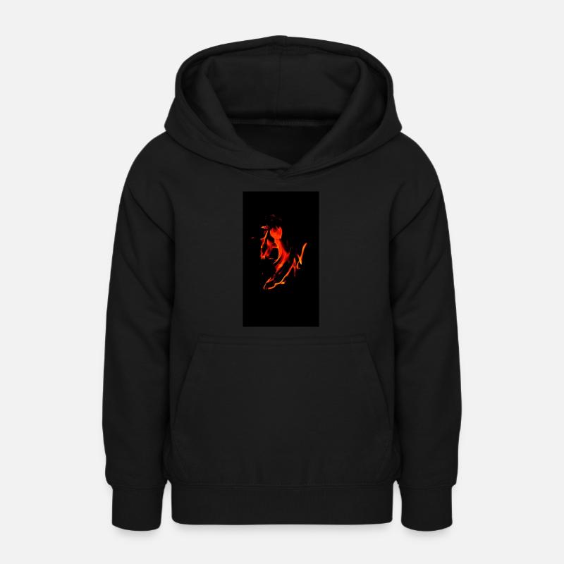 Feu - Sweat à capuche Ado - noir