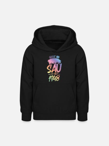 1948 Geile Sau - Teenager Hoodie - Schwarz