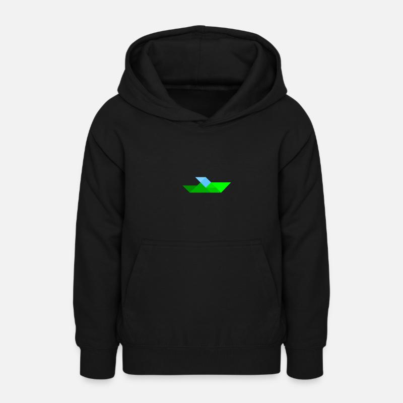 Bateau de course - Tangram - Sweat à capuche Ado - noir