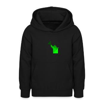 Watering can - Tangram - Teen Hoodie - black - Front - AI Model Teenager Male light (155cm)
