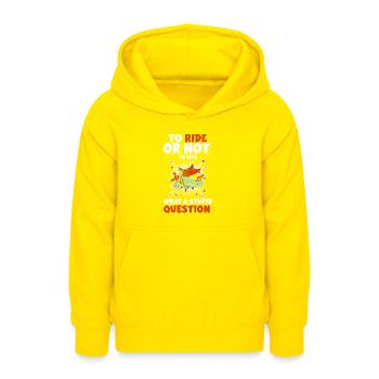 Retro Style Illustration - Teenager Hoodie - Gelb - Vorne - AI Model Teenager Male dark (155cm)