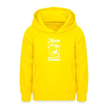 Attrape-rêves Plume Souhait Ésotérisme - Sweat à capuche Ado - jaune - Devant - AI Model Teenager Male dark (155cm)