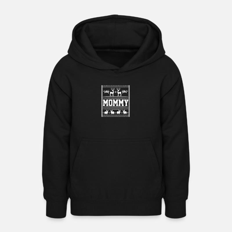 C’est mon vilain design de Noël pour maman - Sweat à capuche Ado - noir