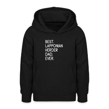 Lapponian Herder Dad - Teenager Hoodie - Schwarz - Vorne - AI Model Teenager Male light (155cm)