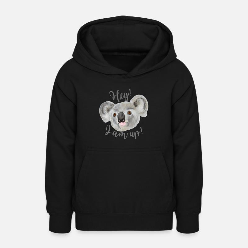 Koala - Sweat à capuche Ado - noir