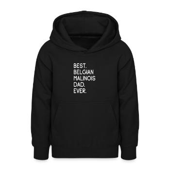 Belgian Malinois - Teenager Hoodie - Schwarz - Vorne - AI Model Teenager Male light (155cm)