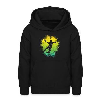 Handballer Handball Kinder Jungen Handballspieler - Teenager Hoodie - Schwarz - Vorne - AI Model Teenager Male light (155cm)