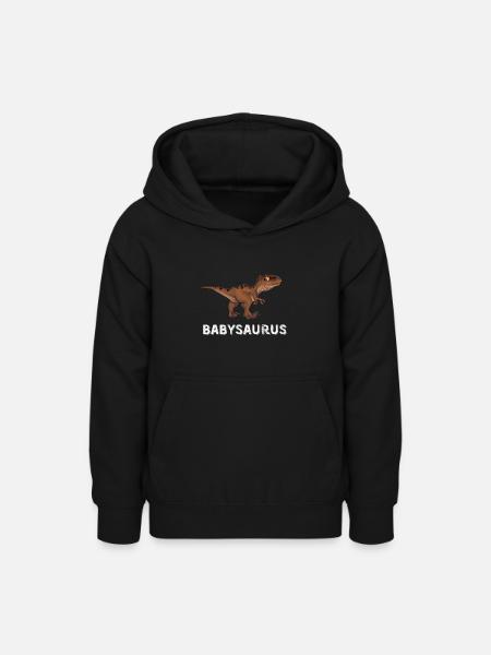 Babysaurus - Teenager Hoodie - Schwarz