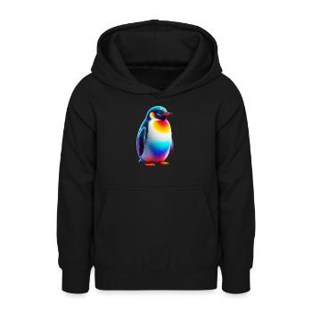 Pinguin - Teenager Hoodie - Schwarz - Vorne - AI Model Teenager Male light (155cm)