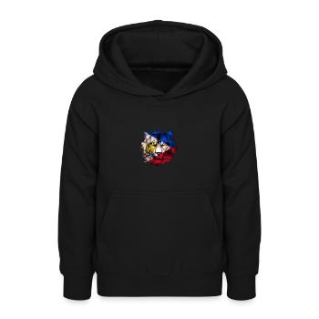 Philippines - Sweat à capuche Ado - noir - Devant - AI Model Teenager Male light (155cm)