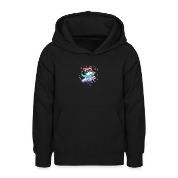 MAXIM - Beau prénom de garçon avec raton laveur mignon - Sweat à capuche Ado - noir - Devant - AI Model Teenager Male light (155cm)