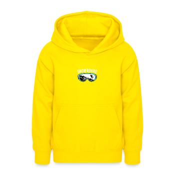 Snowboard Snowboarding Snowboardurlaub Snowboarder - Teenager Hoodie - Gelb - Vorne - AI Model Teenager Male dark (155cm)