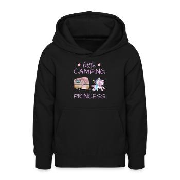 Little Camping Princess - Unicorn Mermaid Caravan - Teenager Hoodie - Schwarz - Vorne - AI Model Teenager Male light (155cm)