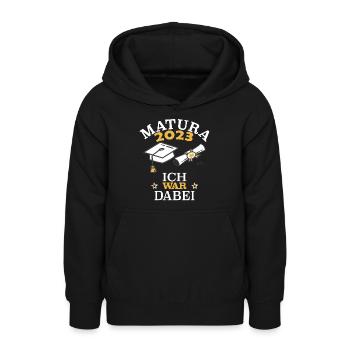 Matura Ich war dabei 2023 - Teenager Hoodie - Schwarz - Vorne - AI Model Teenager Male light (155cm)