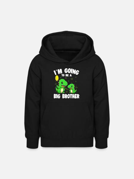 Big Brother promoveret Big Brother Dinosaur - Teeneager hoodie - sort