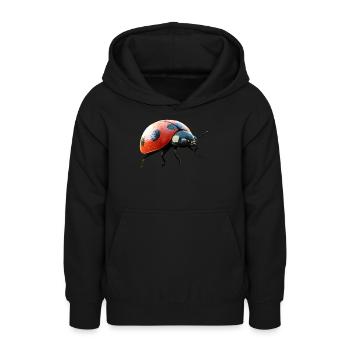 Marienkäfer Ladybug Insekten Bunt Süße Marienkäfer - Teenager Hoodie - Schwarz - Vorne - AI Model Teenager Male light (155cm)