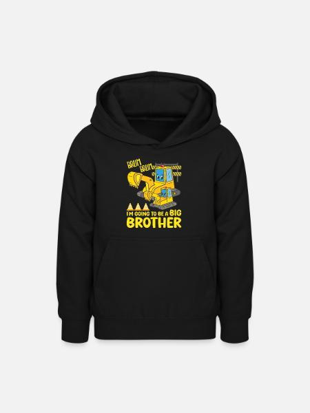 Gravemaskine Barn Klar Til At Blive Storebror - Teeneager hoodie - sort