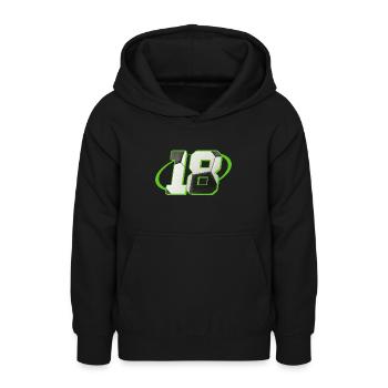 18 Geburtstag Fußball 18 Jahre Fußballer - Teenager Hoodie - Schwarz - Vorne - AI Model Teenager Male light (155cm)