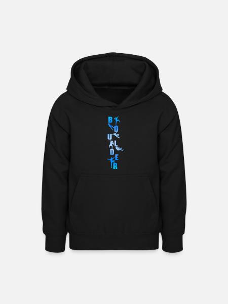 boulder - Teenager Hoodie - Schwarz