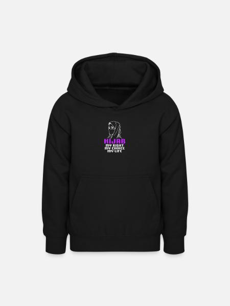 Muslim Hijab Kopftuch - Teenager Hoodie - Schwarz
