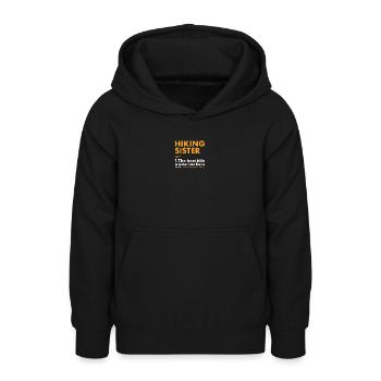 Hiker Sister Definition Hiking - Teenager Hoodie - Schwarz - Vorne - AI Model Teenager Male light (155cm)