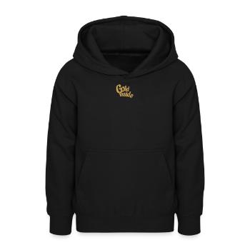 GOLD inside - Teenager Hoodie - Schwarz - Vorne - AI Model Teenager Male light (155cm)