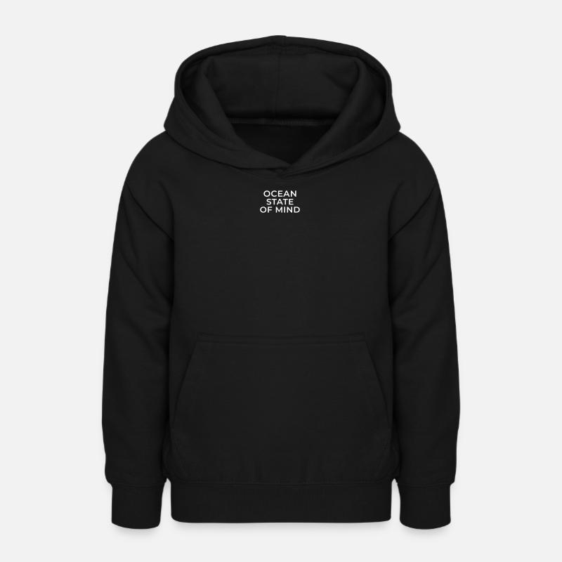  Océan state  - Sweat à capuche Ado - noir
