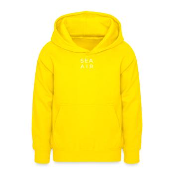 MEERLUFT - Teenager Hoodie - Gelb - Vorne - AI Model Teenager Male dark (155cm)