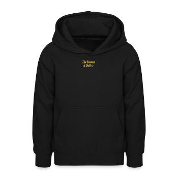 The Essence Is Gold - Teenager Hoodie - Schwarz - Vorne - AI Model Teenager Male light (155cm)