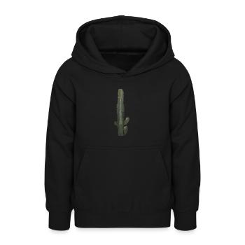Kaktus - Teenager Hoodie - Schwarz - Vorne - AI Model Teenager Male light (155cm)