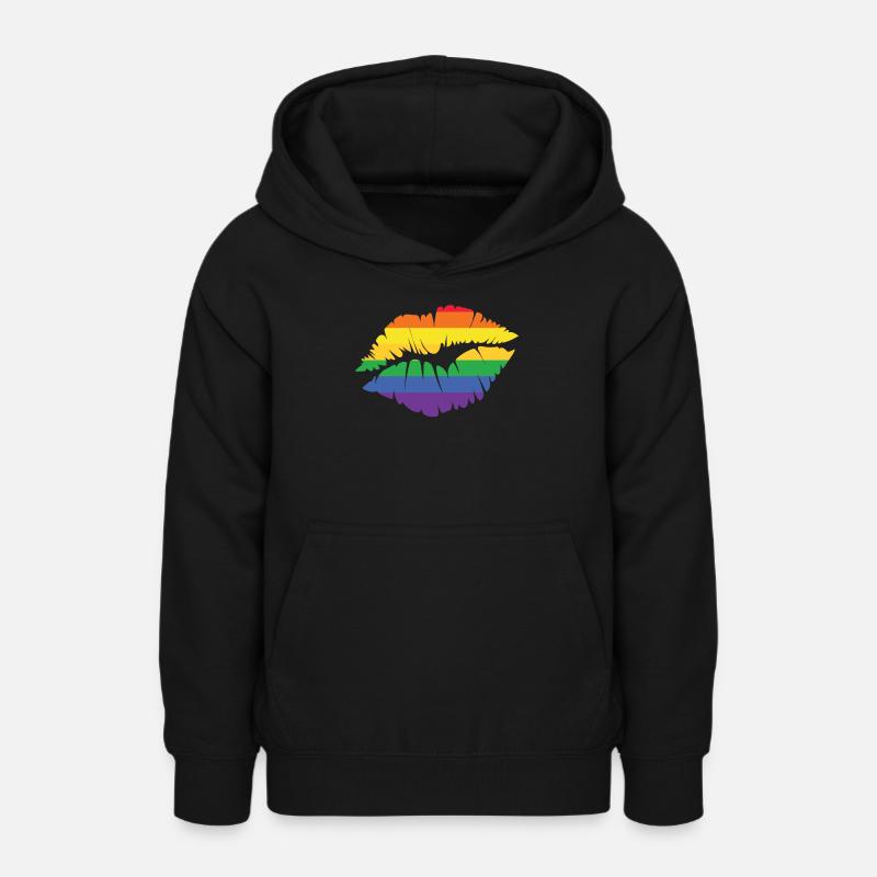 LGBT - Sweat à capuche Ado - noir