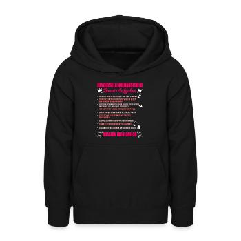 JGA Aufgaben Braut Junggesellinnen Checkliste - Teenager Hoodie - Schwarz - Vorne - AI Model Teenager Male light (155cm)