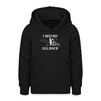 Tourneurs Drechselbank Drechsel - Sweat à capuche Ado - noir - Devant - AI Model Teenager Male light (155cm)