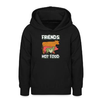 Vegan Veganer Vegan Kochen Veganer - Teenager Hoodie - Schwarz - Vorne - AI Model Teenager Male light (155cm)