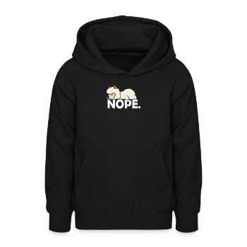 Lama - Teenager Hoodie - Schwarz - Vorne - AI Model Teenager Male light (155cm)