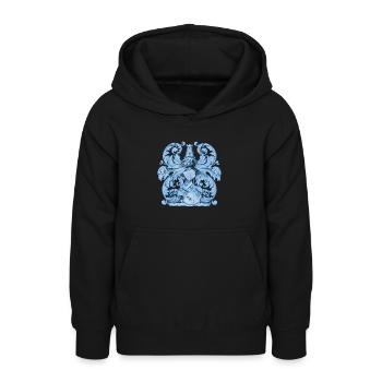 Mittelalter Dekor Wappen Heraldik, Ritterrüstung - Teenager Hoodie - Schwarz - Vorne - AI Model Teenager Male light (155cm)