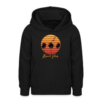 Sommer Sommer Sommer - Teenager Hoodie - Schwarz - Vorne - AI Model Teenager Male light (155cm)