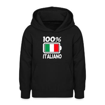 Italien Italiener - Teenager Hoodie - Schwarz - Vorne - AI Model Teenager Male light (155cm)