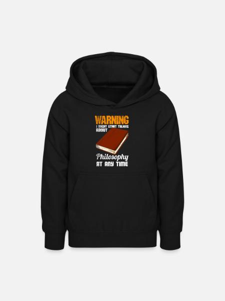 Philosophie Denker Freidenker Philosophen - Teenager Hoodie - Schwarz