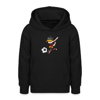 Fußballe Deutschland Geschenk Fußball Junge - Teenager Hoodie - Schwarz - Vorne - AI Model Teenager Male light (155cm)