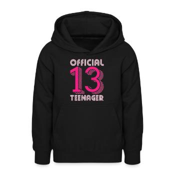 Official Teenager 13 - Teenager Hoodie - Schwarz - Vorne - AI Model Teenager Male light (155cm)