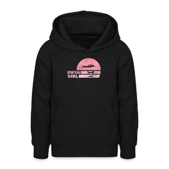Schwimmerin Schwimmen Mädchen - Teenager Hoodie - Schwarz - Vorne - AI Model Teenager Male light (155cm)