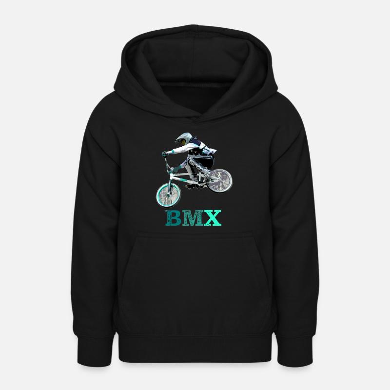 bmx racing - Sweat à capuche Ado - noir