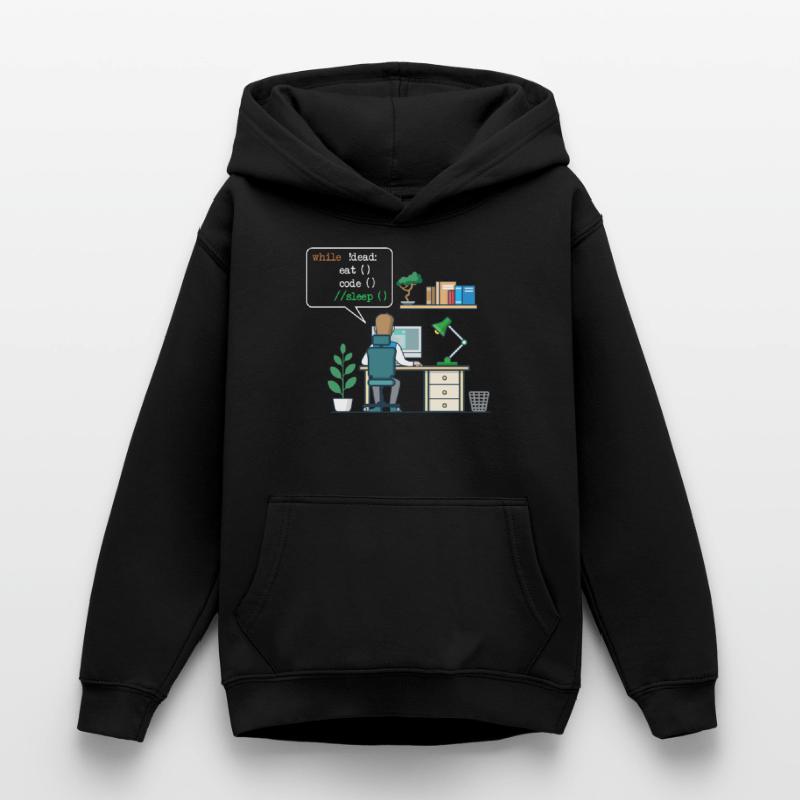 Eat Code Sleep | Funny Coder Programmer Teen Hoodie